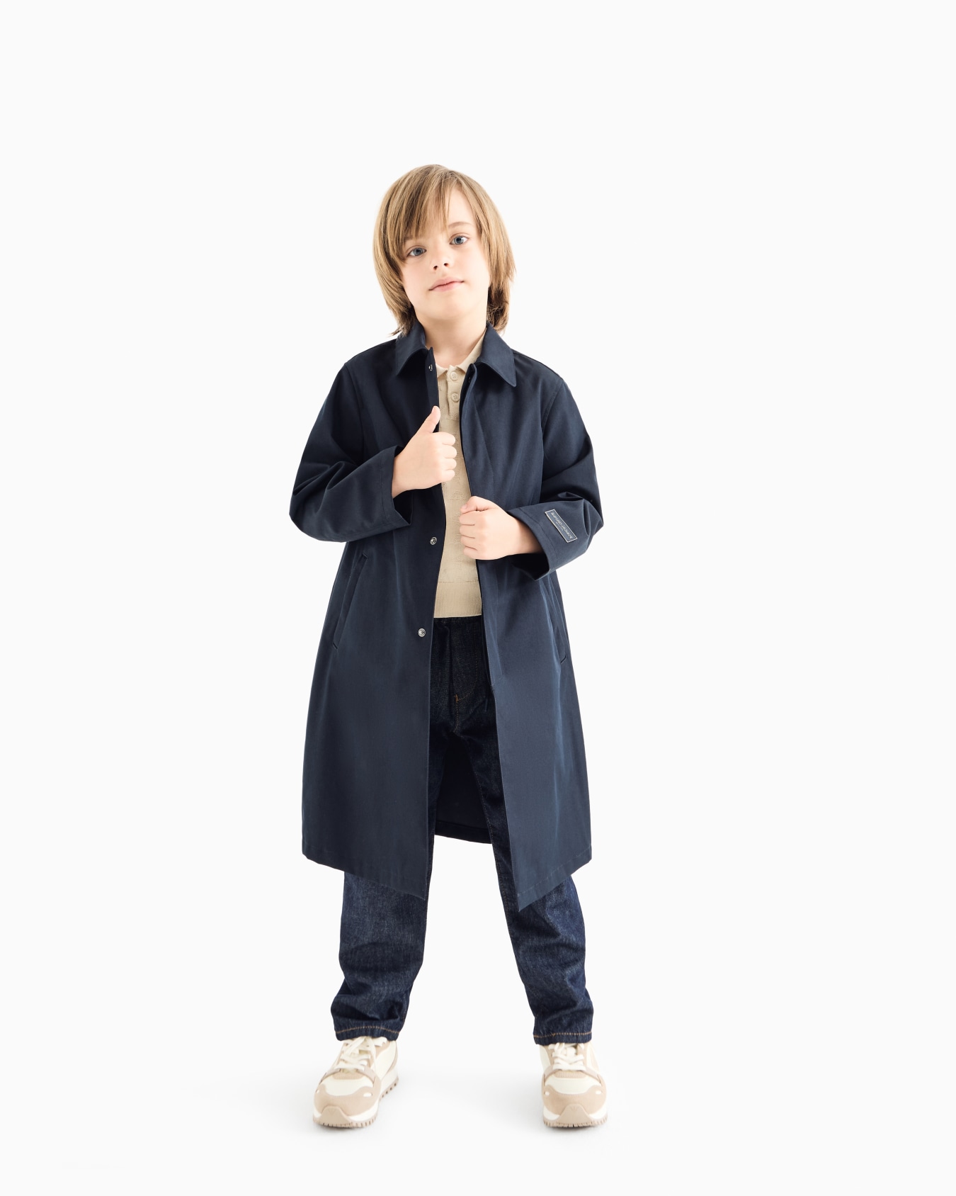 Trench-coat en coton technique Special Occasion Diapositive 3