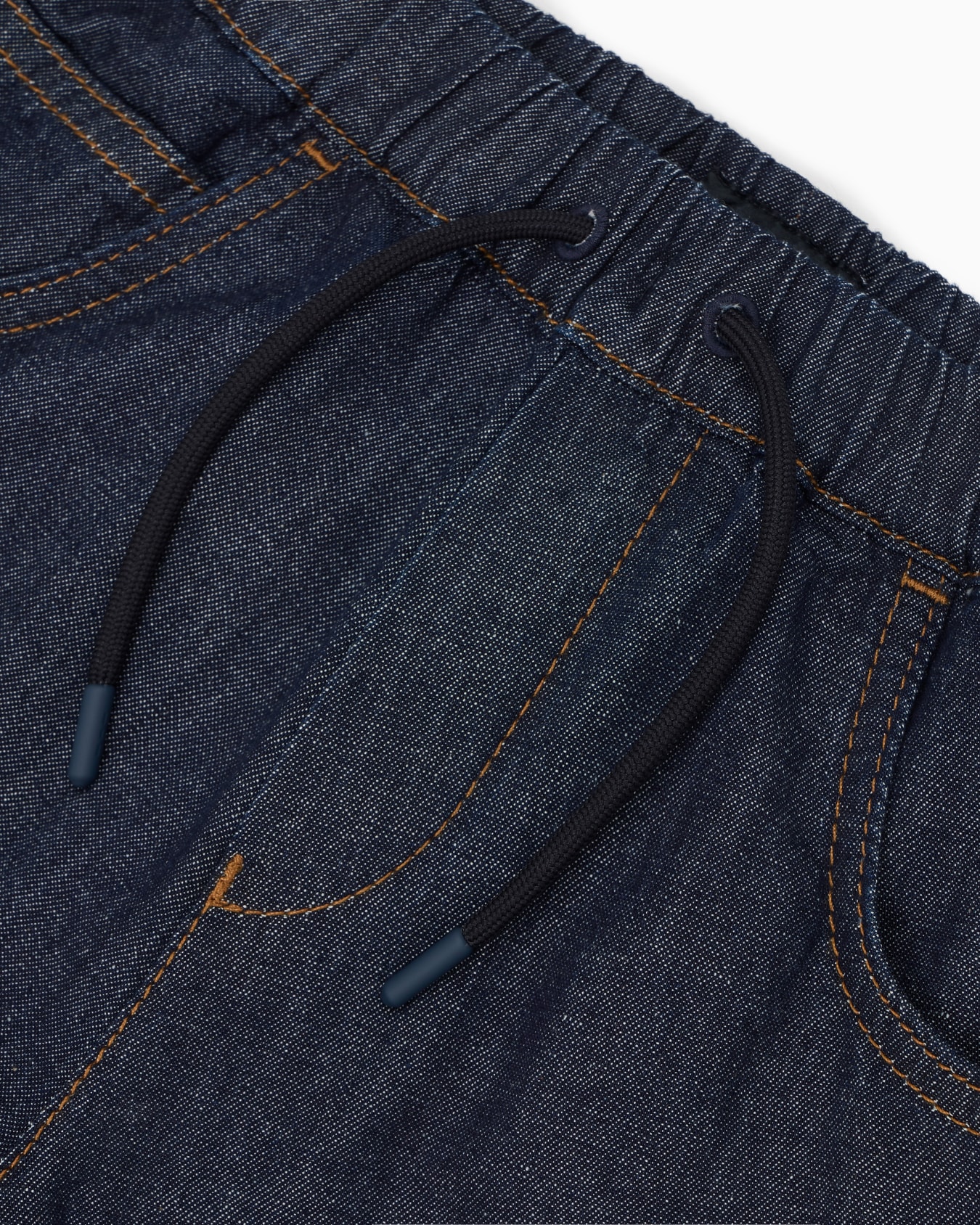 Drawstring-waist denim jeans  Slide 1