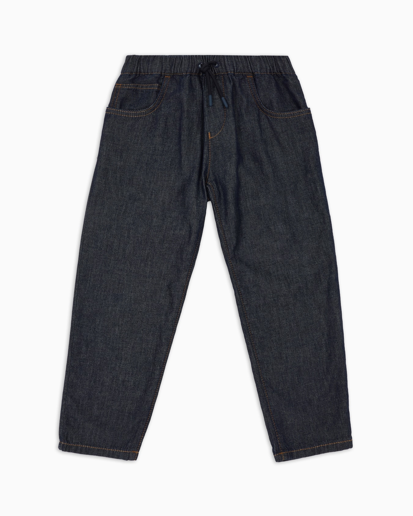 Drawstring-waist denim jeans  Slide 0
