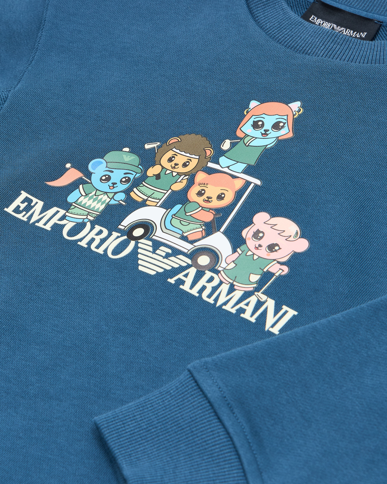 ASV organic jersey sweatshirt with Manga Bear Crew print Slide 1