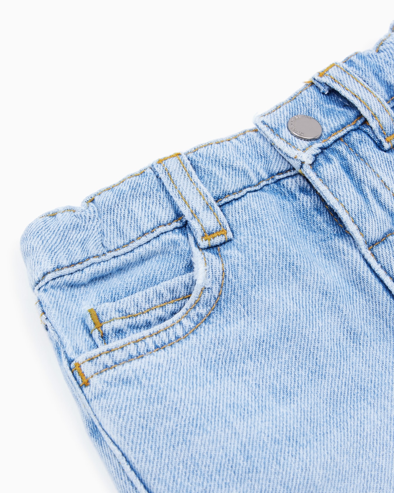 Five-pocket denim Bermuda shorts Slide 1