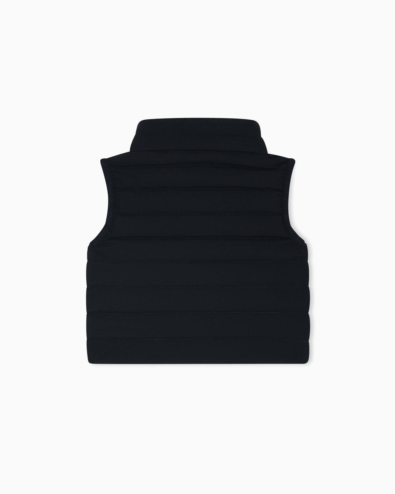 Doudoune sans manches en nylon avec fermeture zippée et écusson logo Diapositive 2