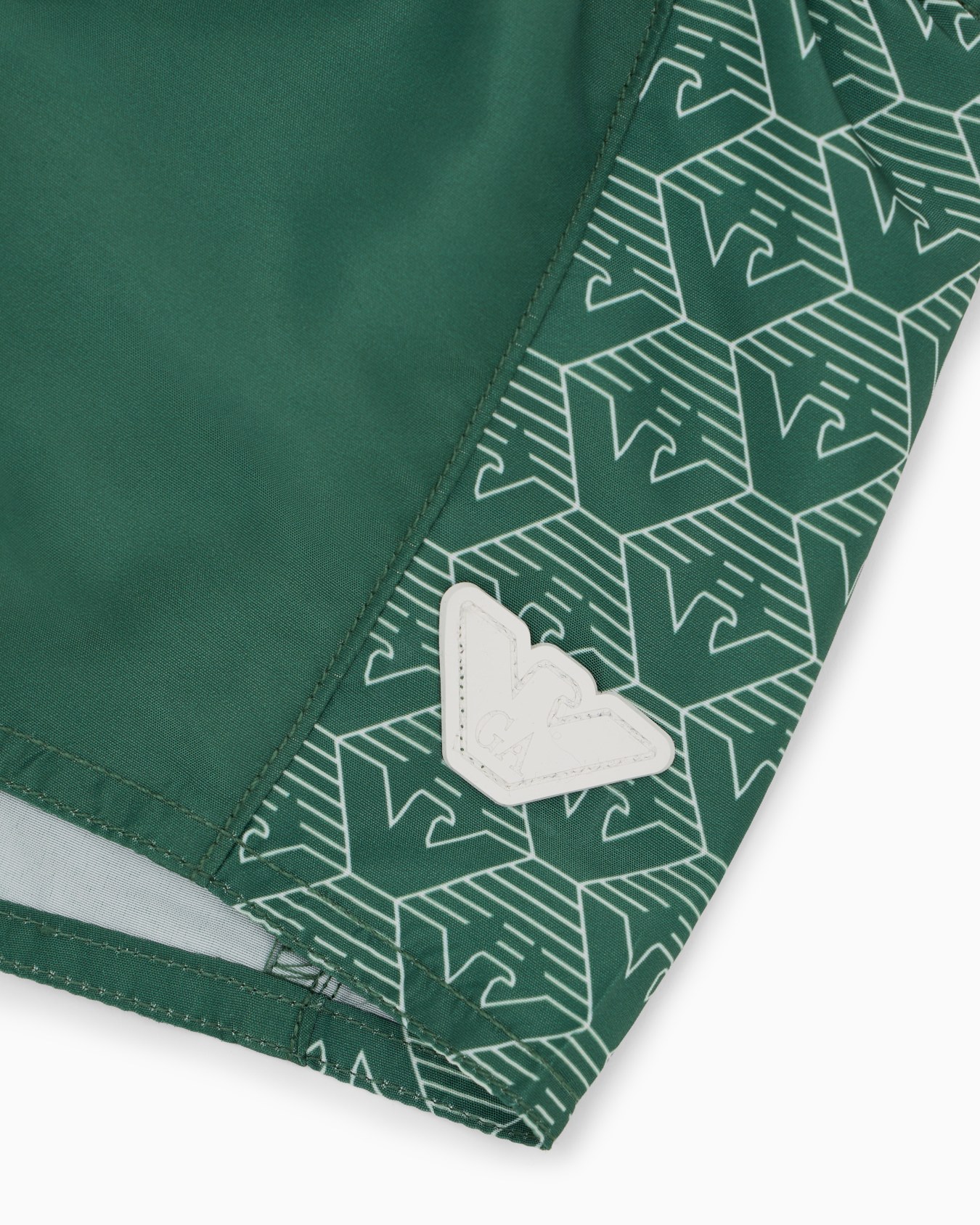 Bañador tipo pantalón corto con banda con logotipo ASV Diapositiva 1