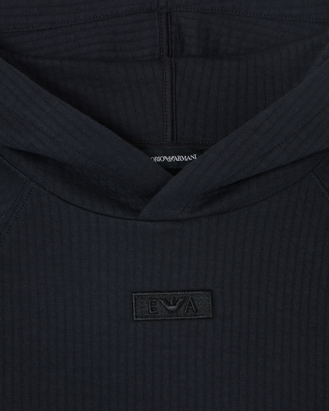 Quilted jersey hooded sweatshirt Slide 1