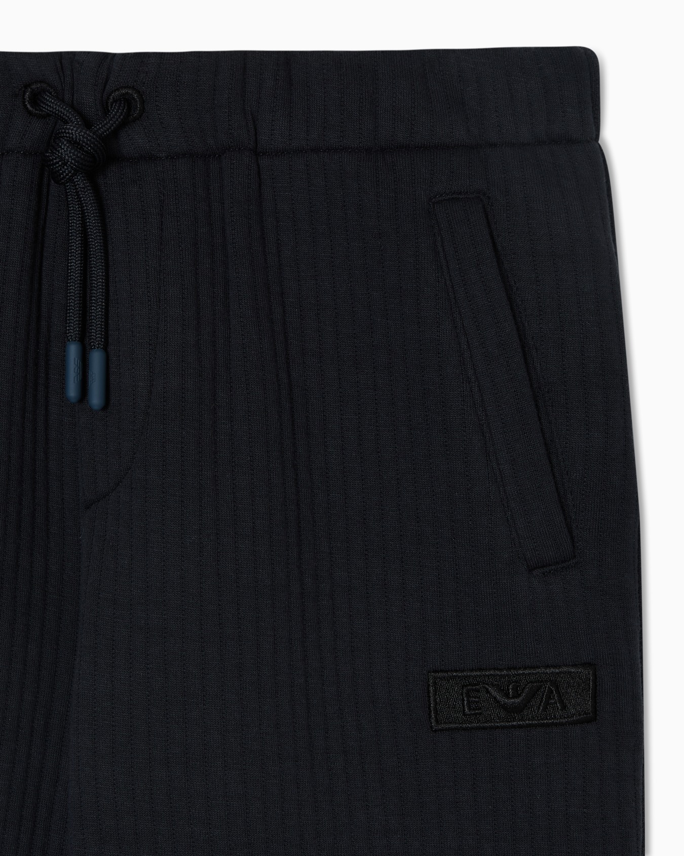 Loose-fit quilted jersey trousers Slide 1