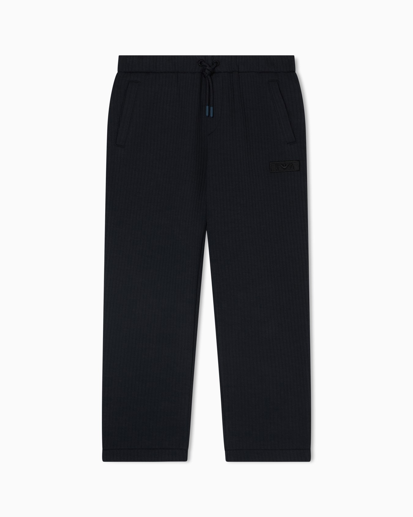 Loose-fit quilted jersey trousers Slide 0