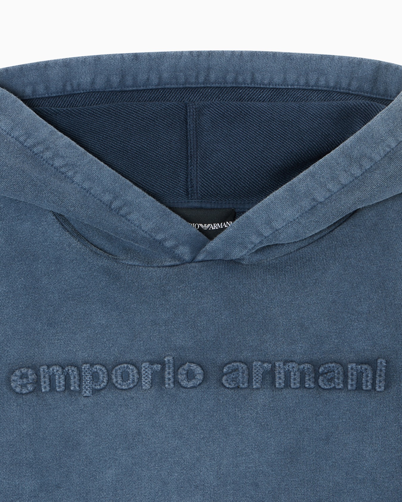 Oversized hooded sweatshirt in garment-dyed jersey Slide 1