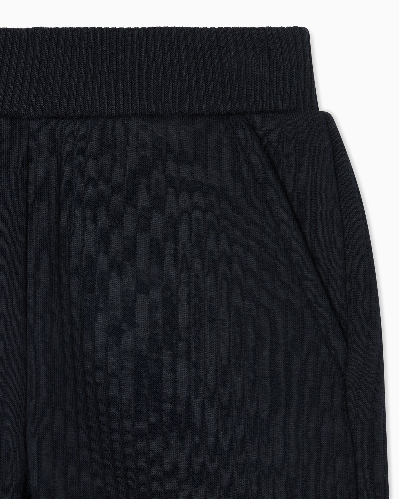 Quilted jersey trousers with elasticated waist Slide 1