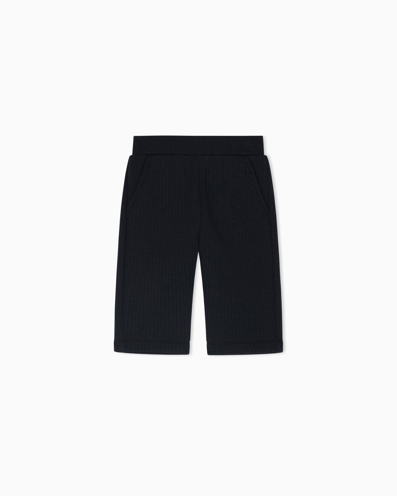 Quilted jersey trousers with elasticated waist Slide 0