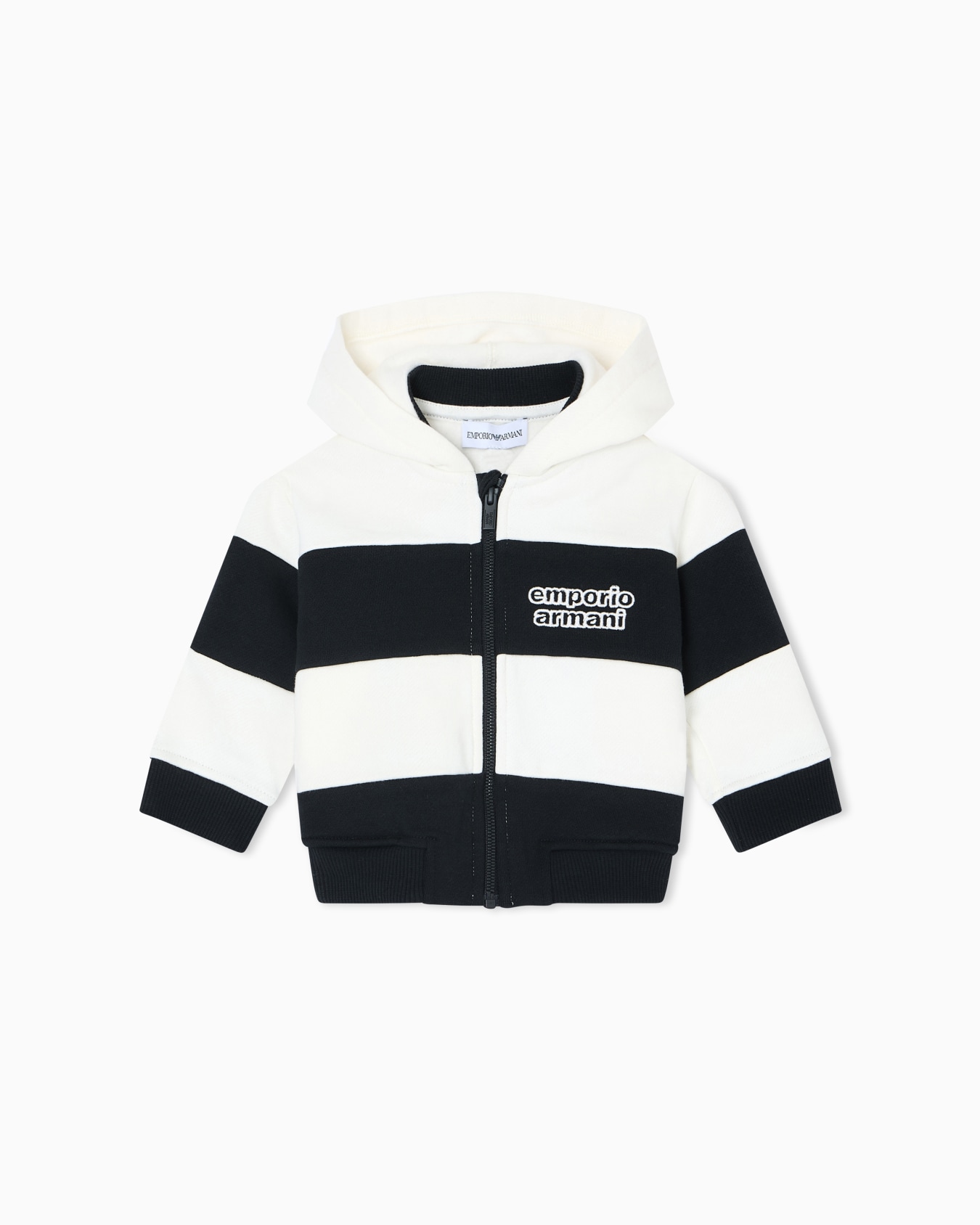 ASV jersey zip-up sweatshirt with a striped motif Slide 0