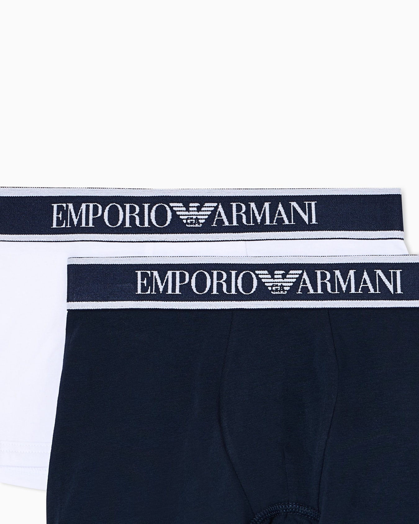 Two-pack of jersey boxer briefs with logo waistband Slide 1