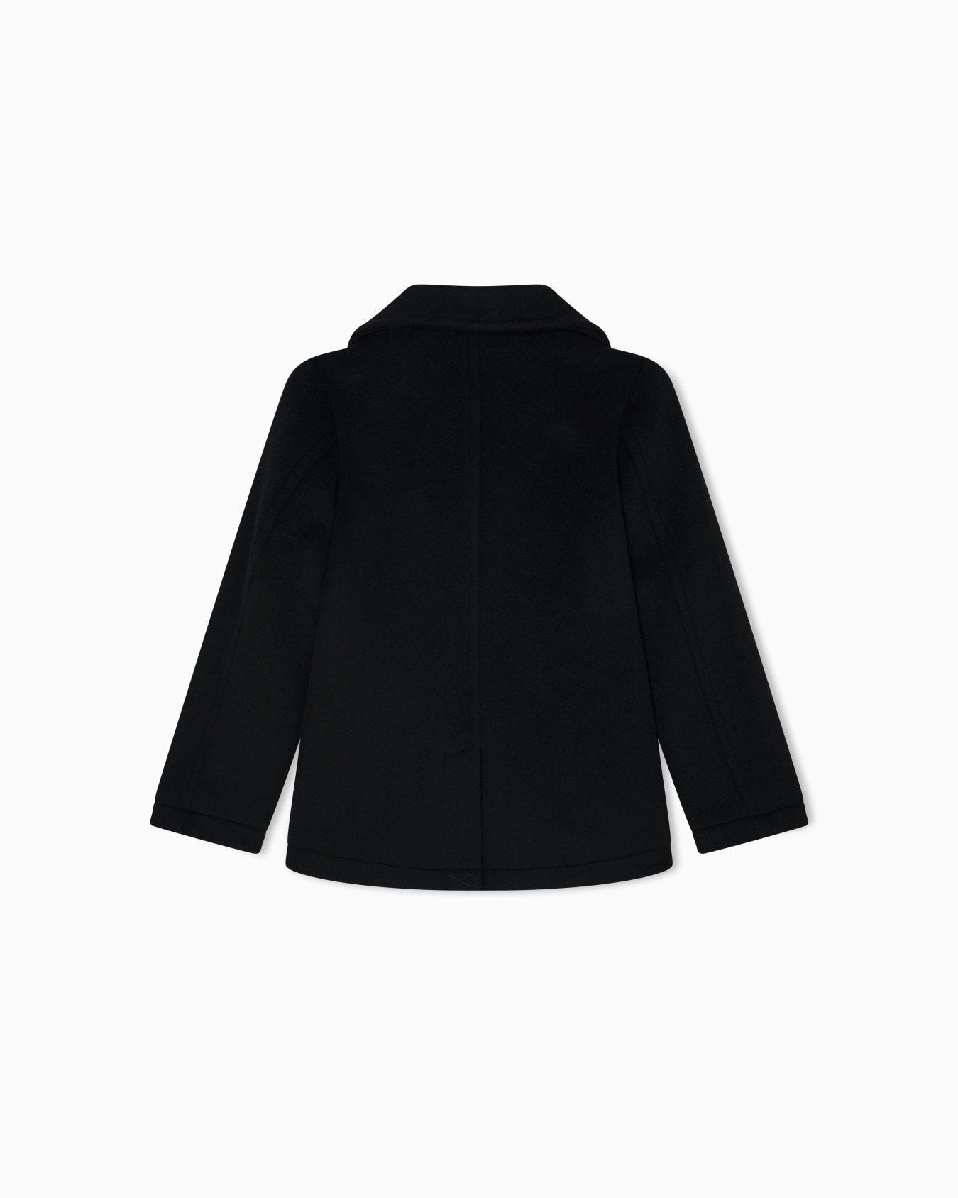 Double-breasted pea coat in Casentino wool  Slide 2