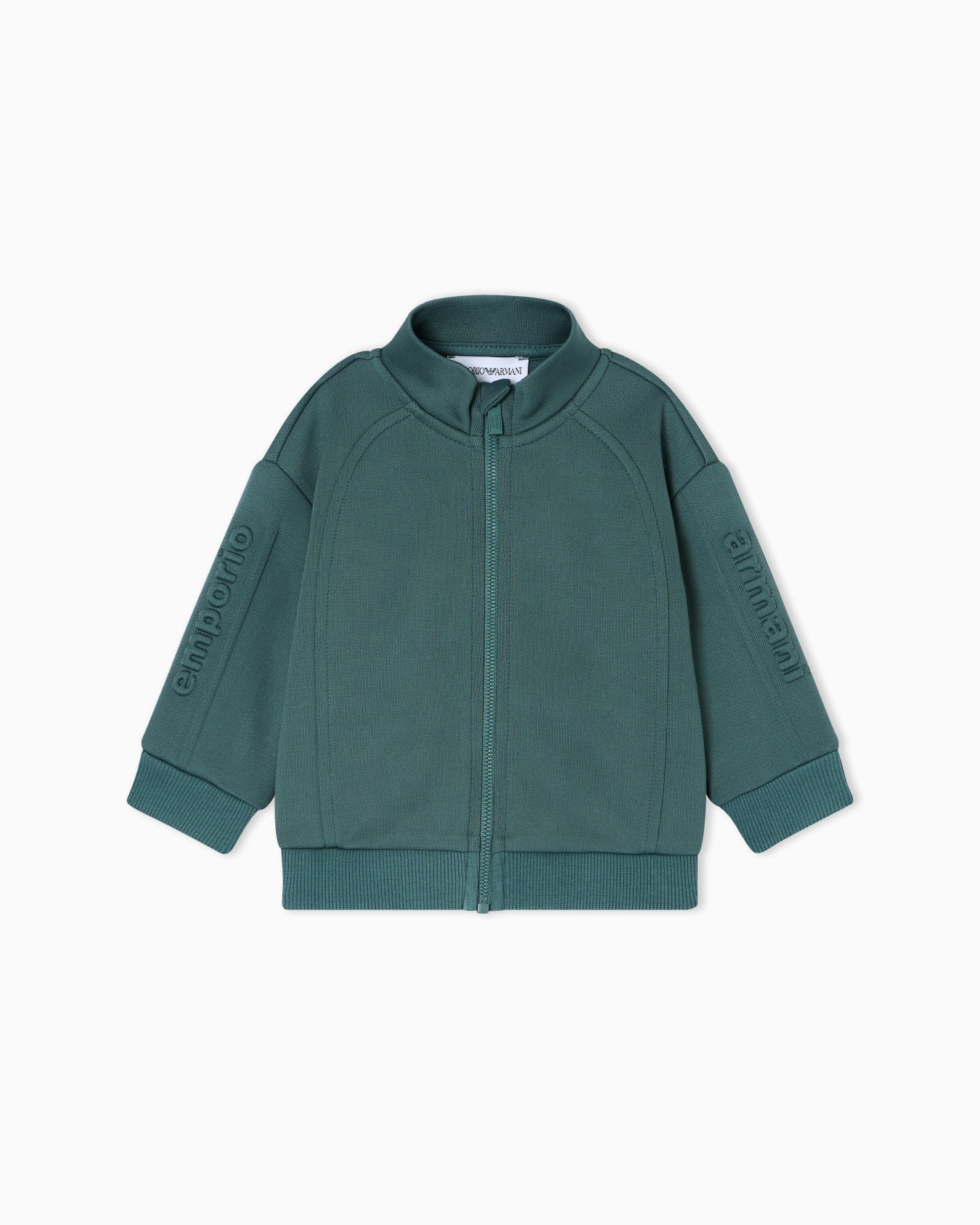 ASV interlock zip-up sweatshirt with embossed logo Slide 0