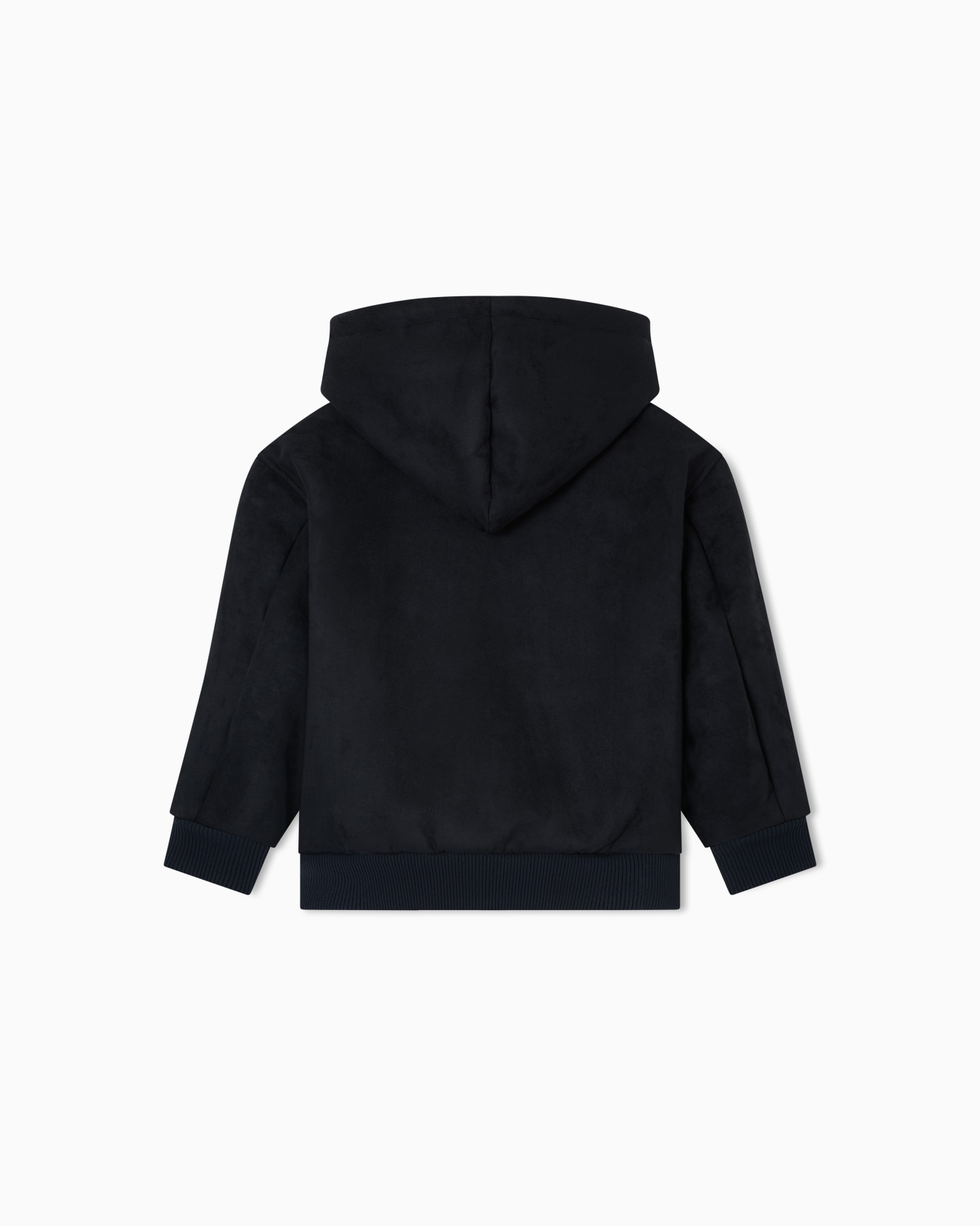 Suede-effect hooded blouson with zip  Slide 2