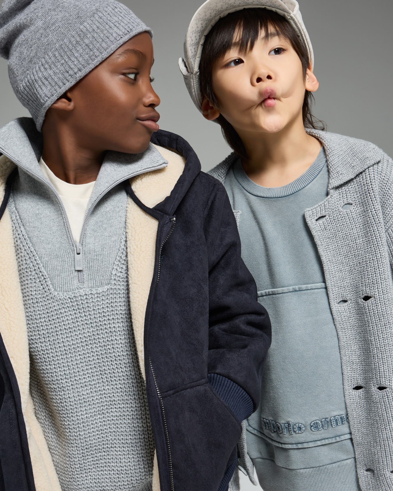 Suede-effect hooded blouson with zip  Slide 3