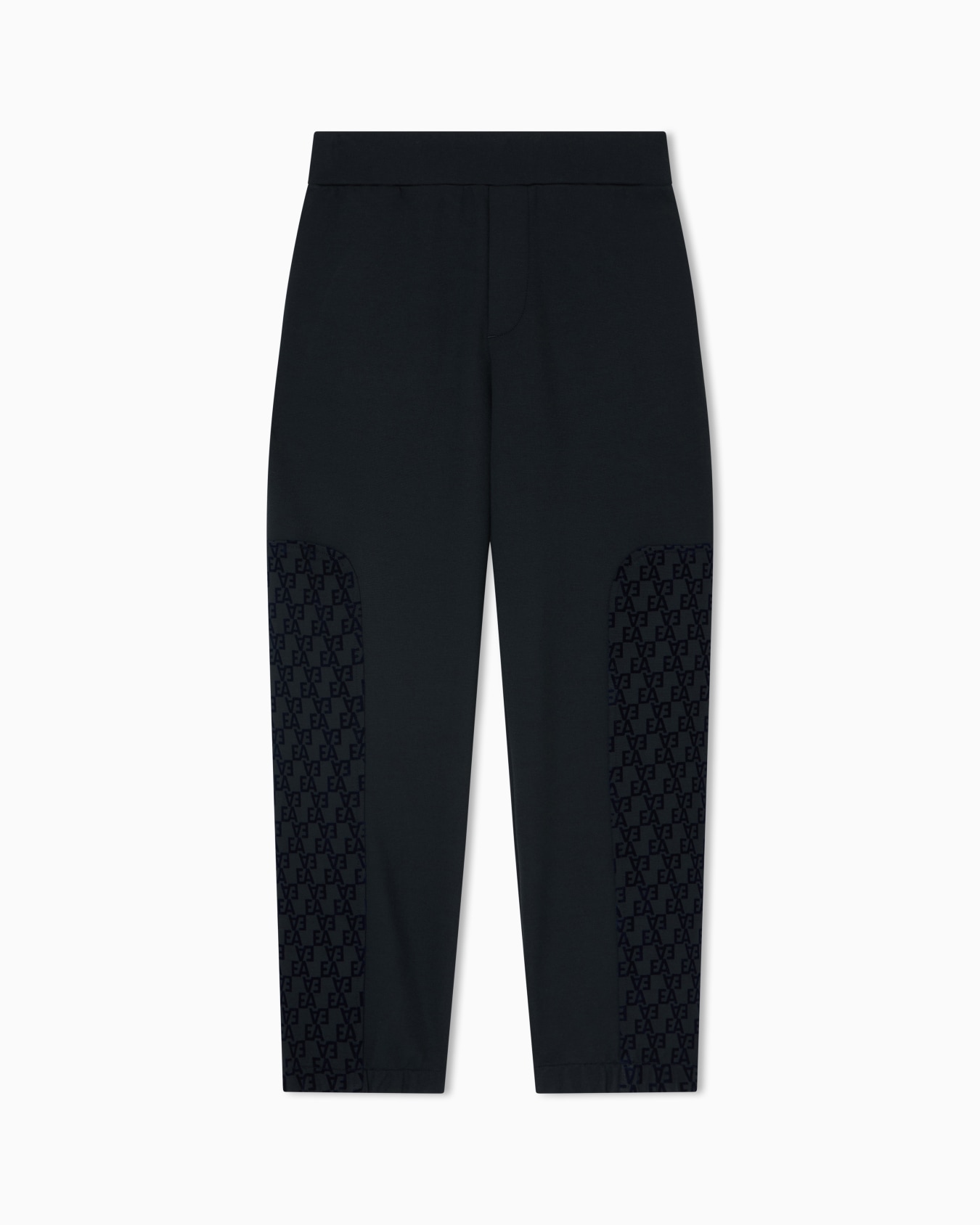 Pantalon de jogging coupe large en jersey interlock avec logo floqué EA Diapositive 2