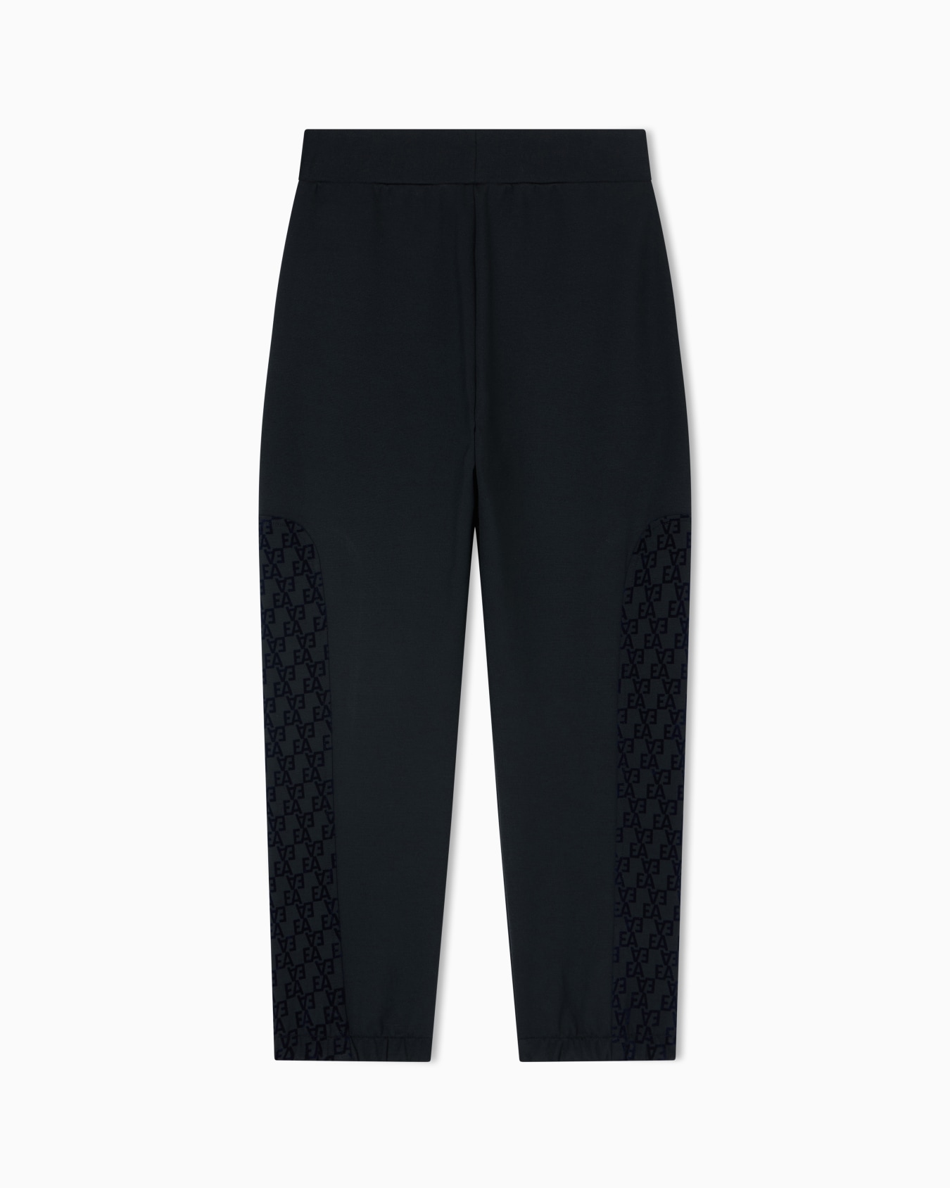 Pantalon de jogging coupe large en jersey interlock avec logo floqué EA Diapositive 0