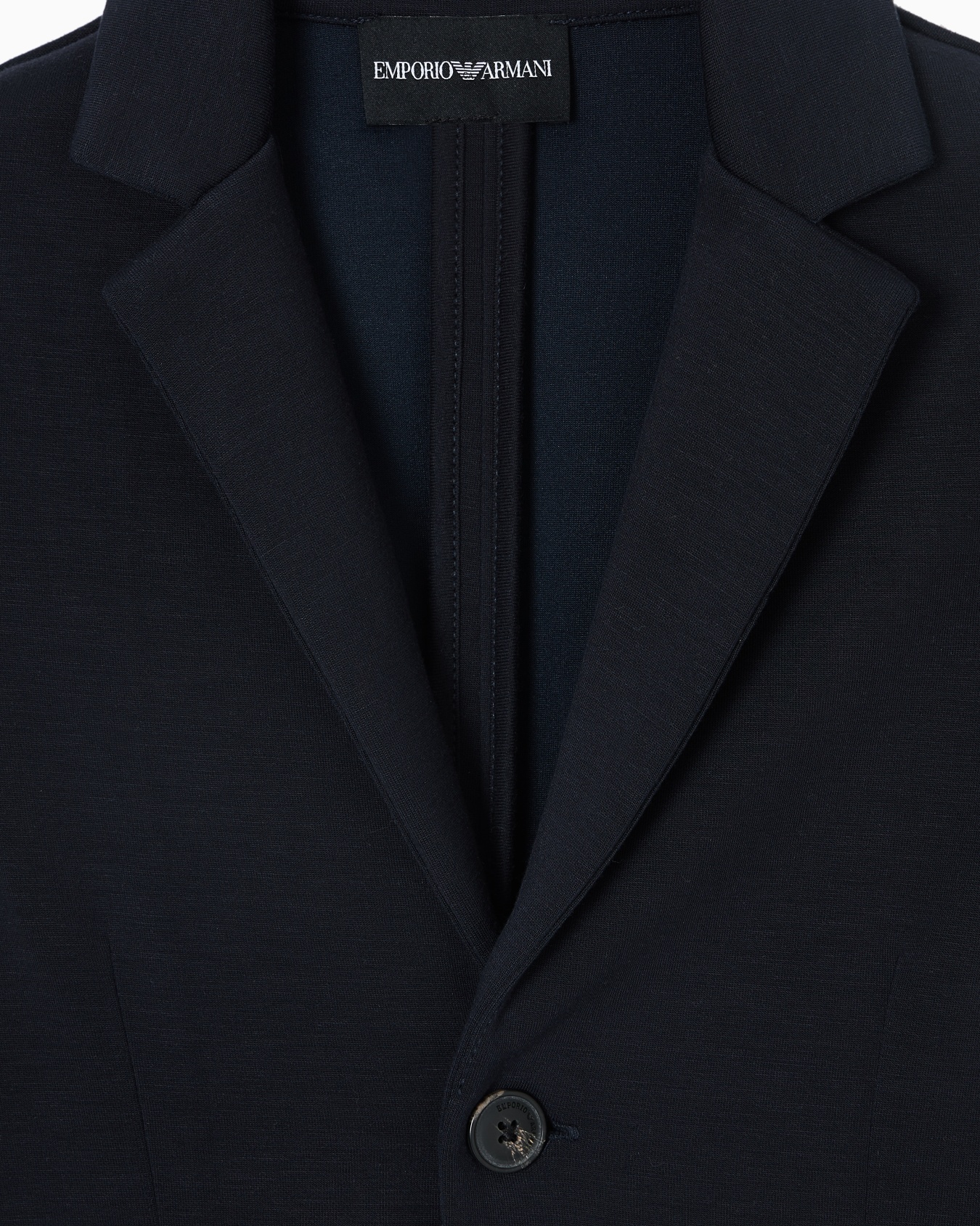 Single-breasted, double-jersey jacket Slide 1