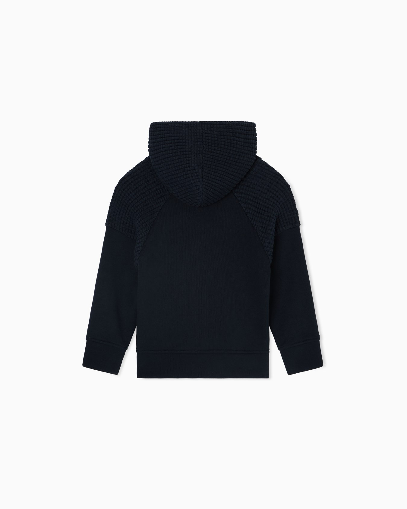 Felpa comfort fit in jersey con dettagli in maglia effetto waffle Slide 2