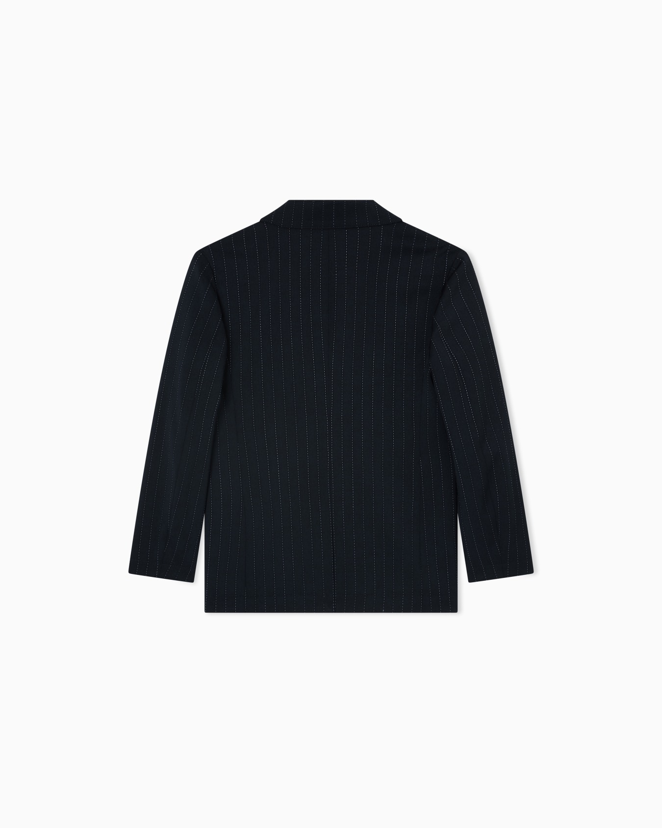 Single-breasted jacket in a pinstriped wool blend Slide 2