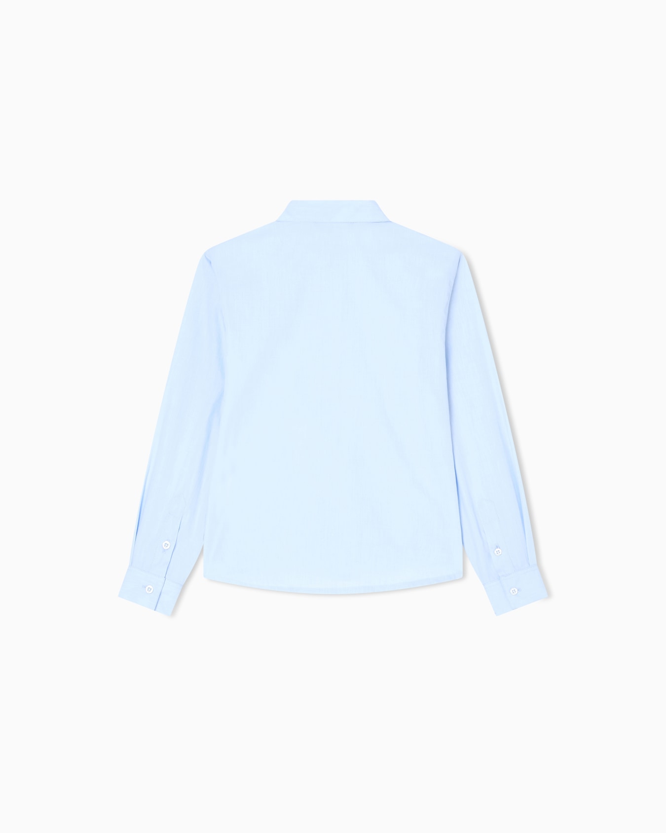 Poplin shirt with logo embroidery Slide 2