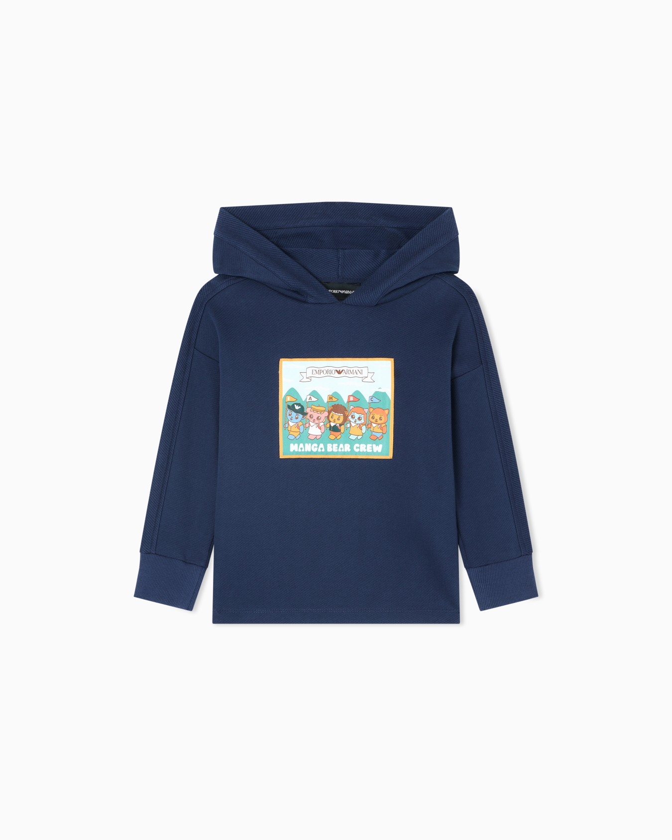 ASV Manga Bear Crew organic interlock jersey comfort-fit hooded sweatshirt Slide 0