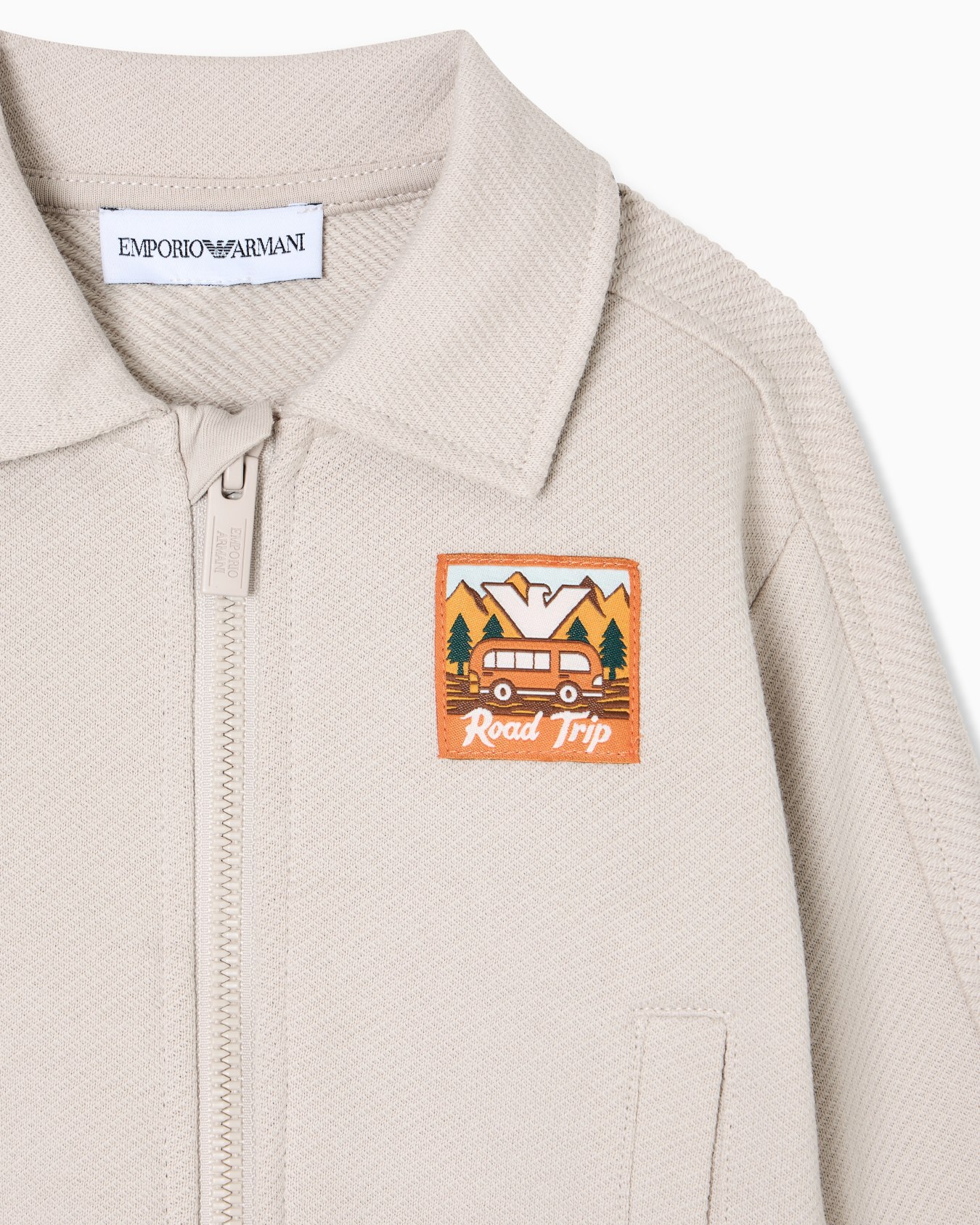 ASV Manga Bear Crew organic interlock jersey zip-up sweatshirt Slide 1