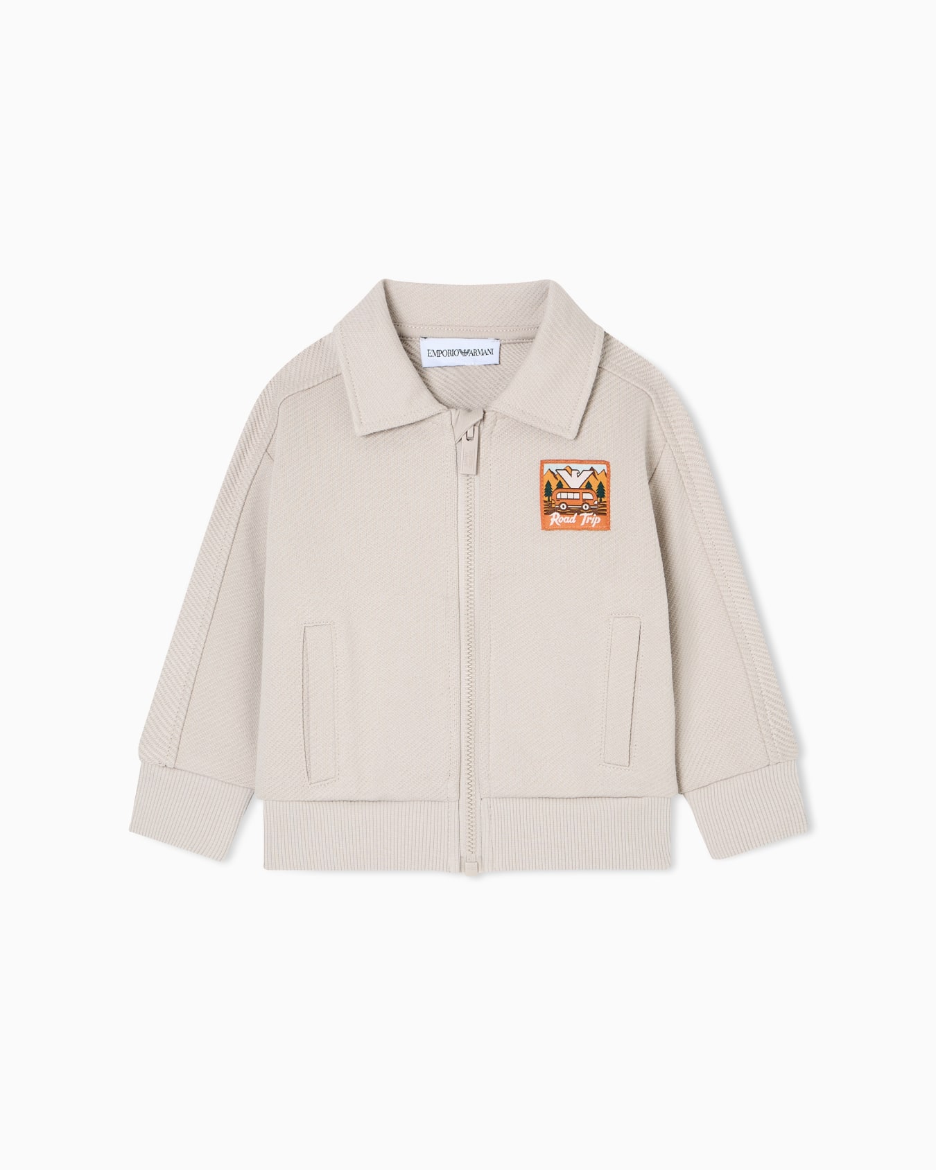ASV Manga Bear Crew organic interlock jersey zip-up sweatshirt Slide 0