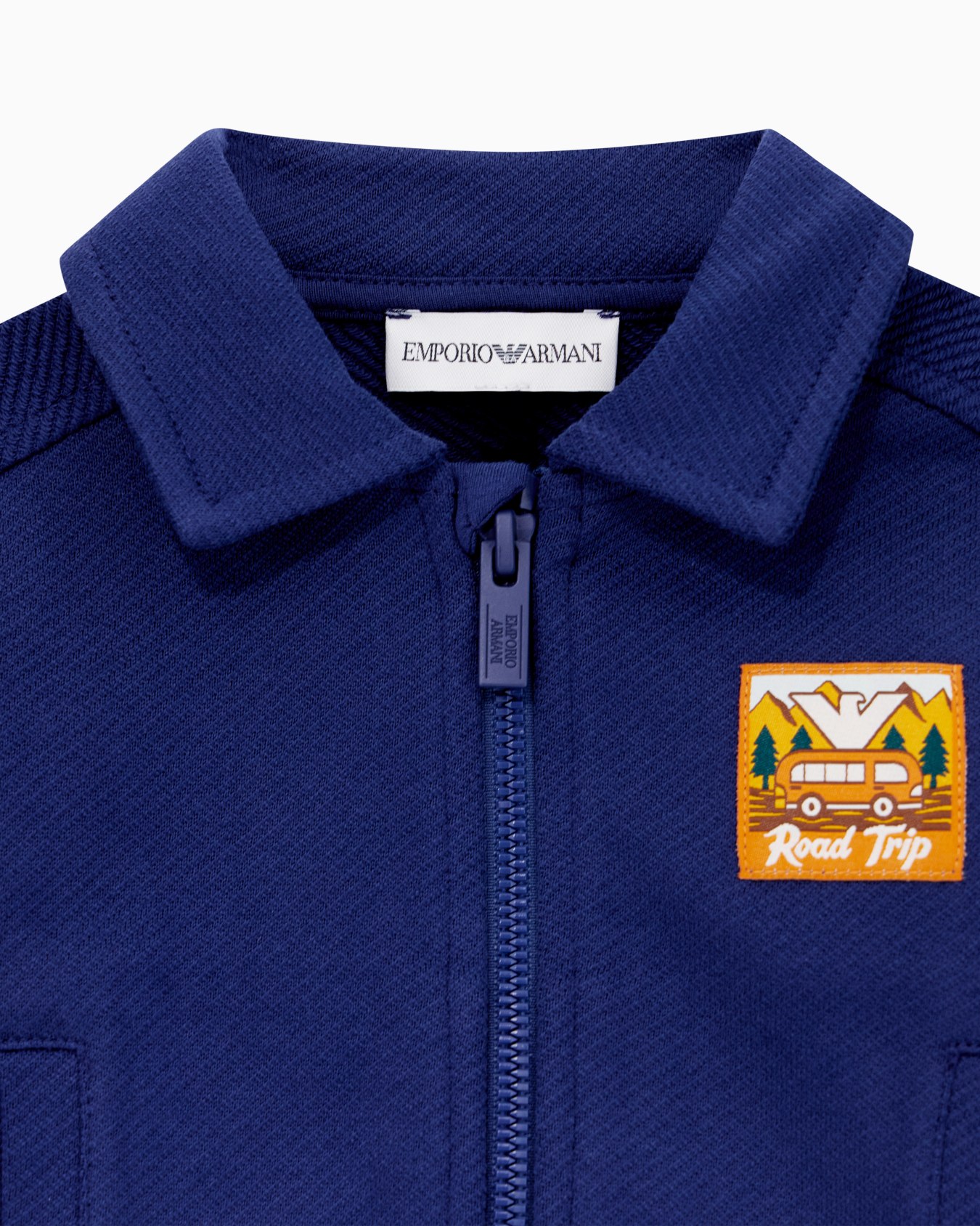 ASV Manga Bear Crew organic interlock jersey zip-up sweatshirt Slide 1