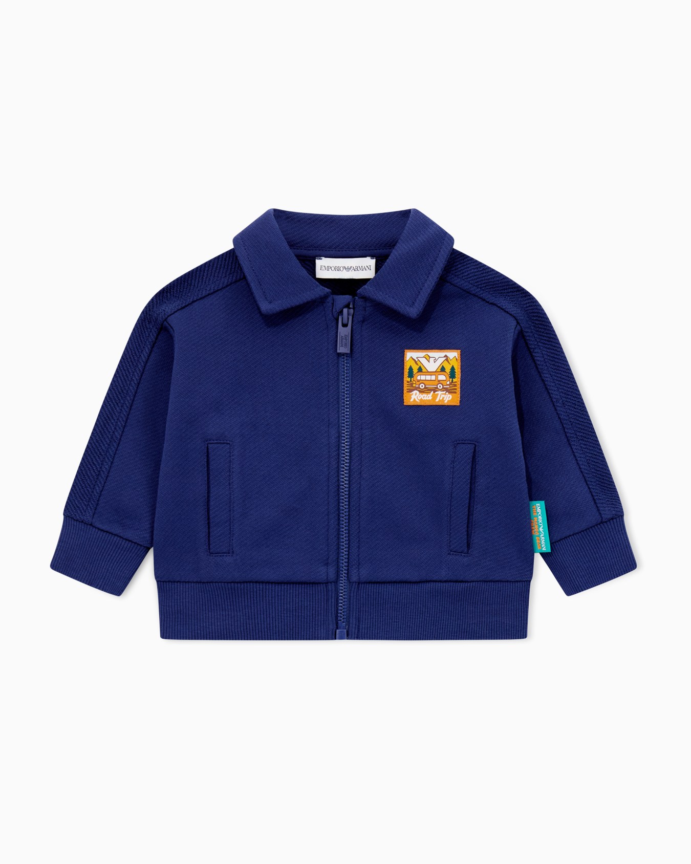 ASV Manga Bear Crew organic interlock jersey zip-up sweatshirt Slide 0