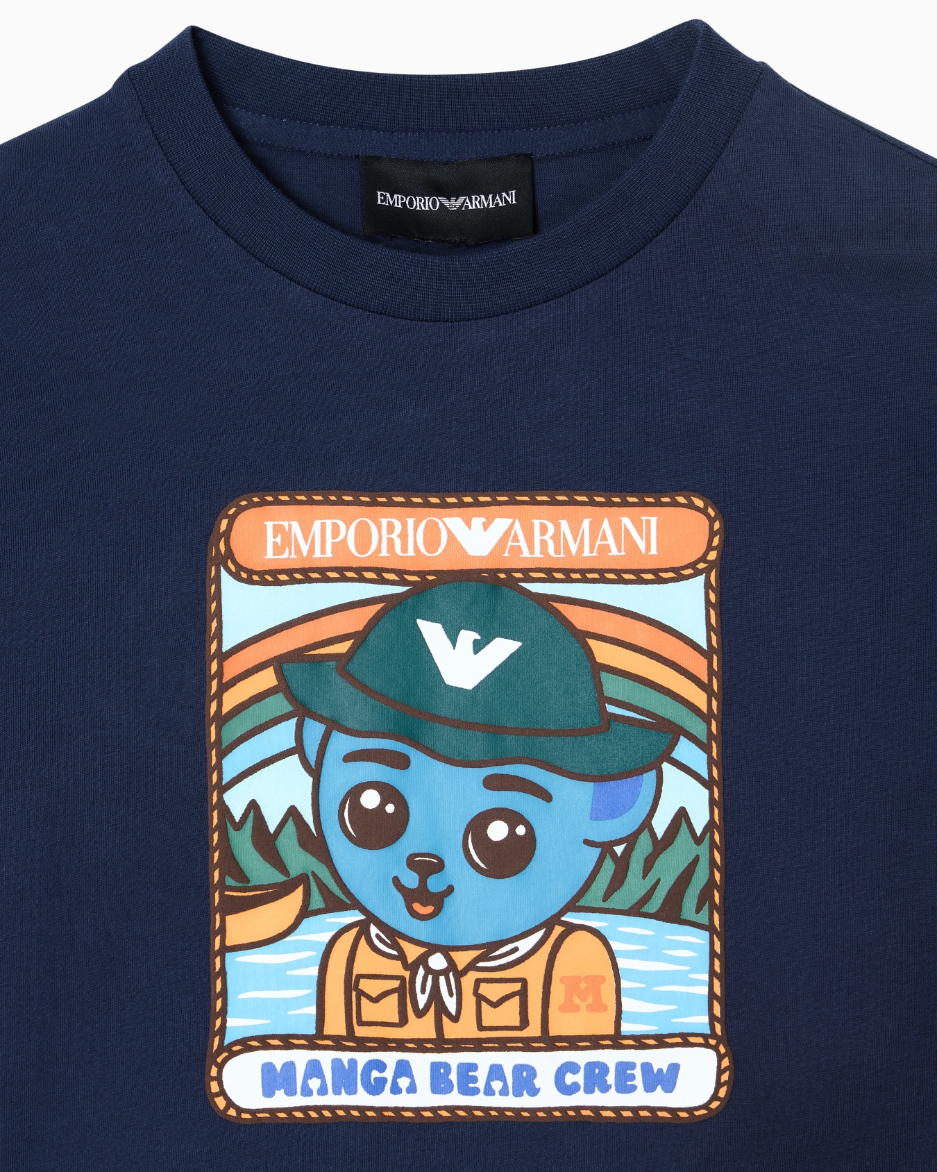 ASV comfort-fit jersey T-shirt with Manga Bear Crew print Slide 1