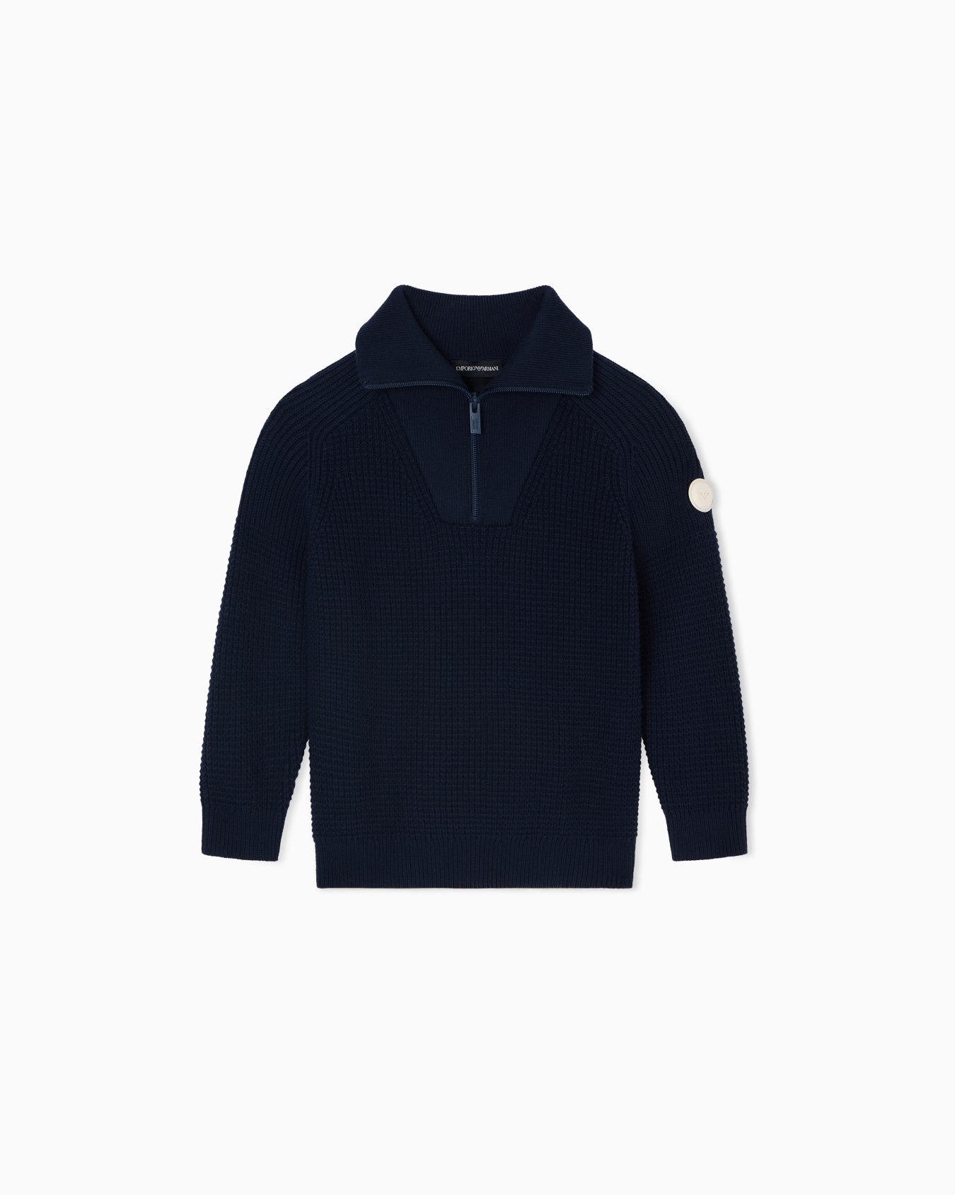 Maglione a collo alto in maglia a coste ASV Slide 0