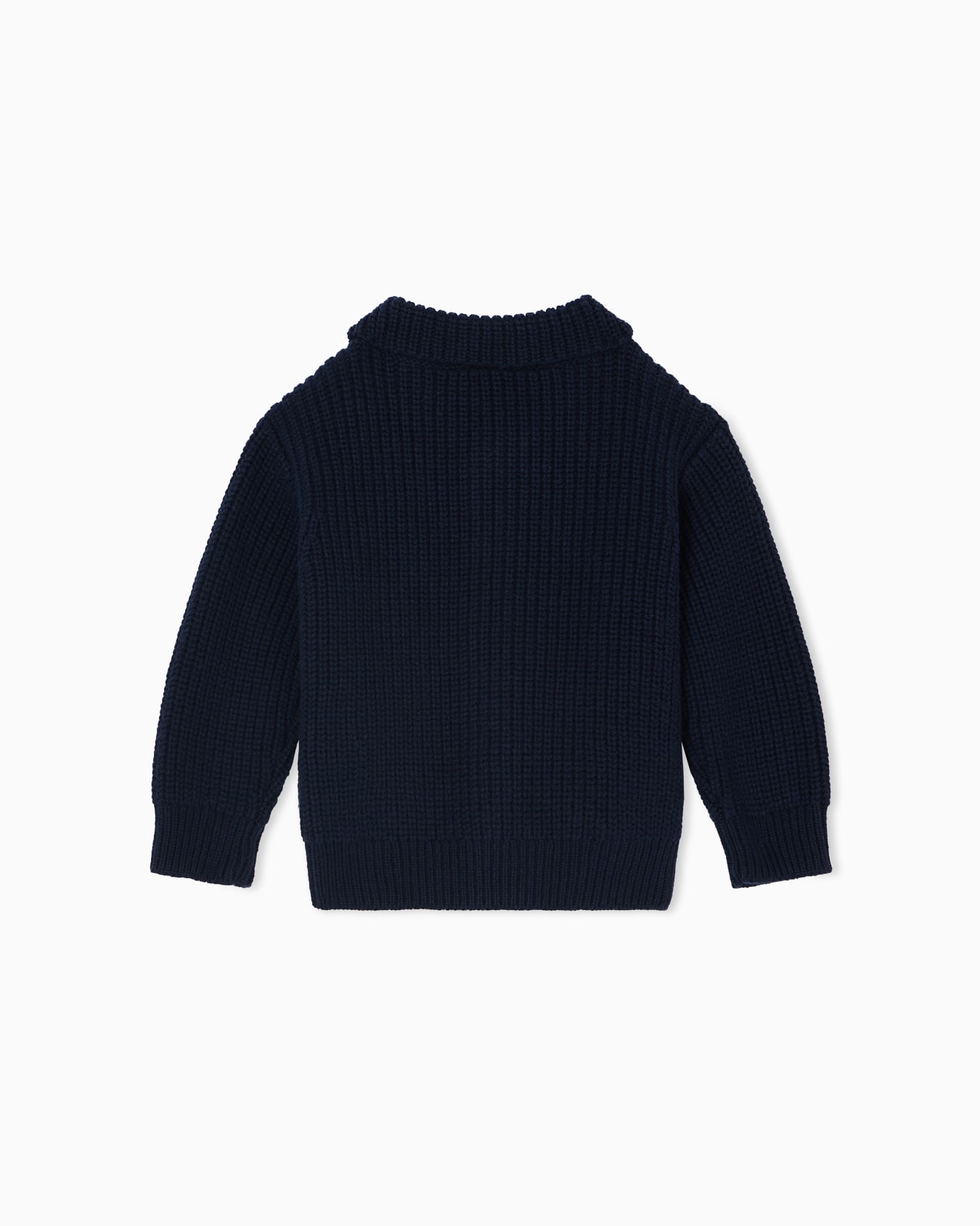 Rippstrick-Cardigan mit Adler-Stickerei Folie 2