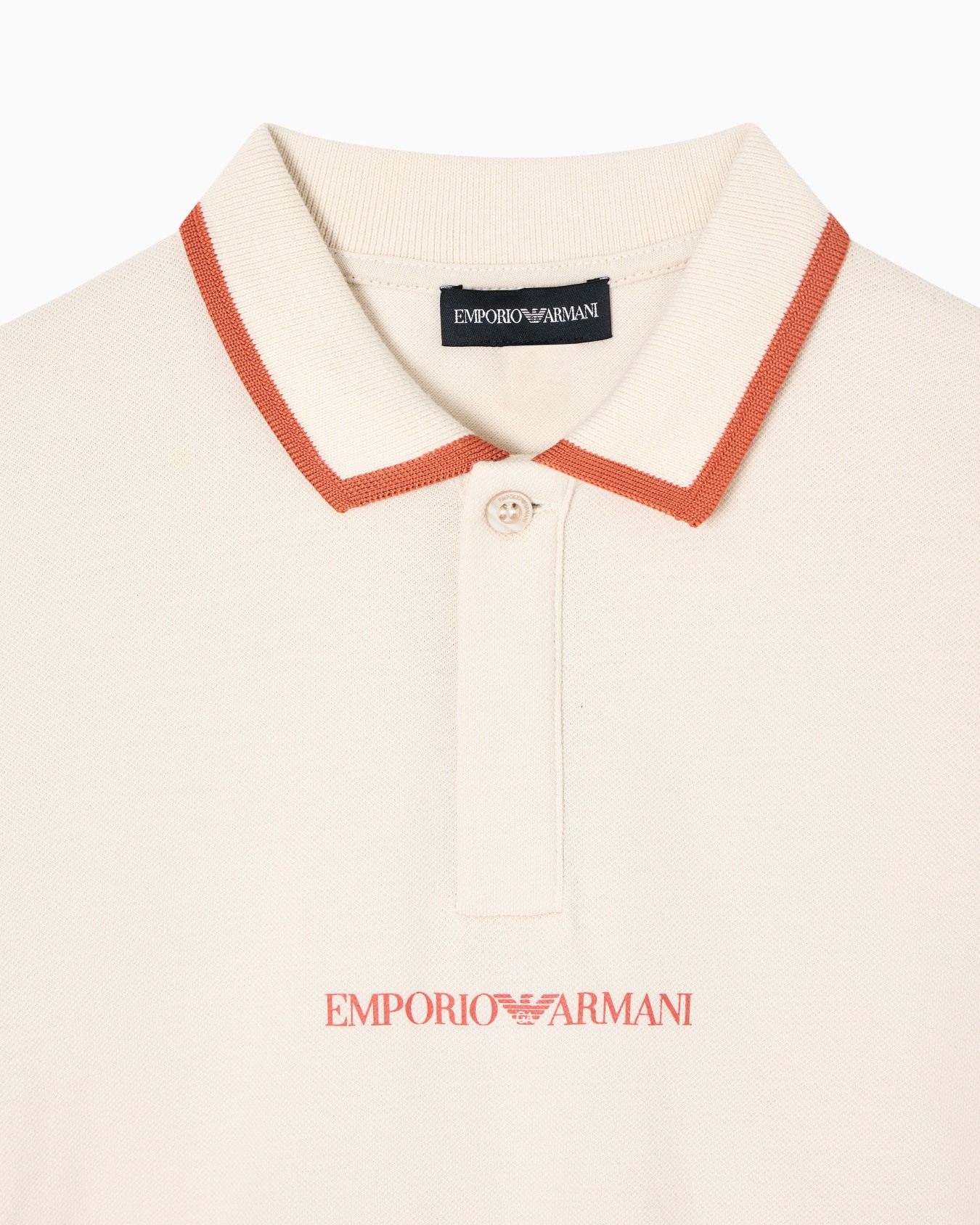 Polo in jersey piquet con dettaglio piping Slide 1