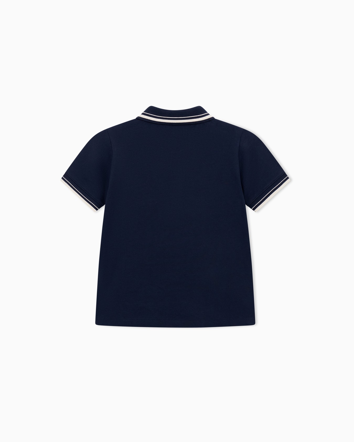 Polo in jersey piquet con dettaglio piping Slide 2