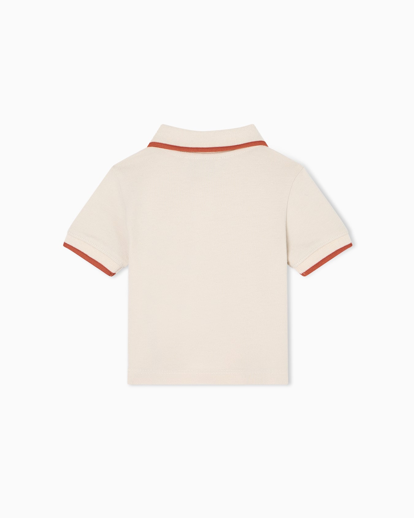 Piqué jersey polo shirt with piping detail Slide 2