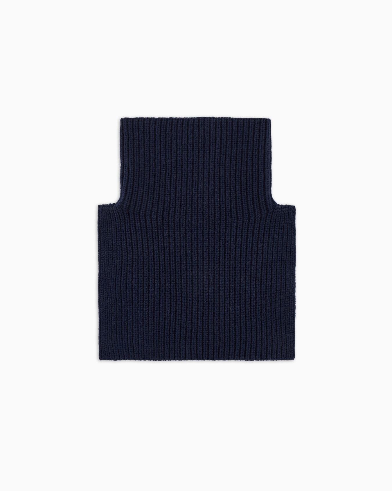 Rib-knit collar with logo embroidery Slide 1