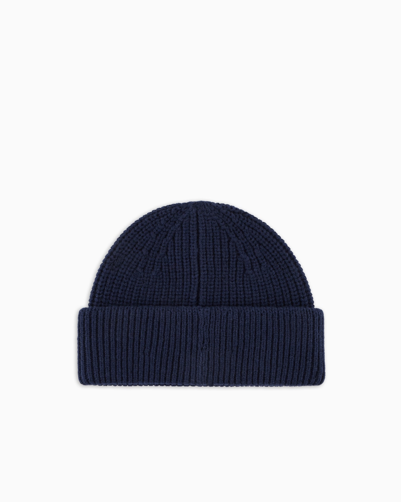 Rib-knit beanie with logo embroidery Slide 1
