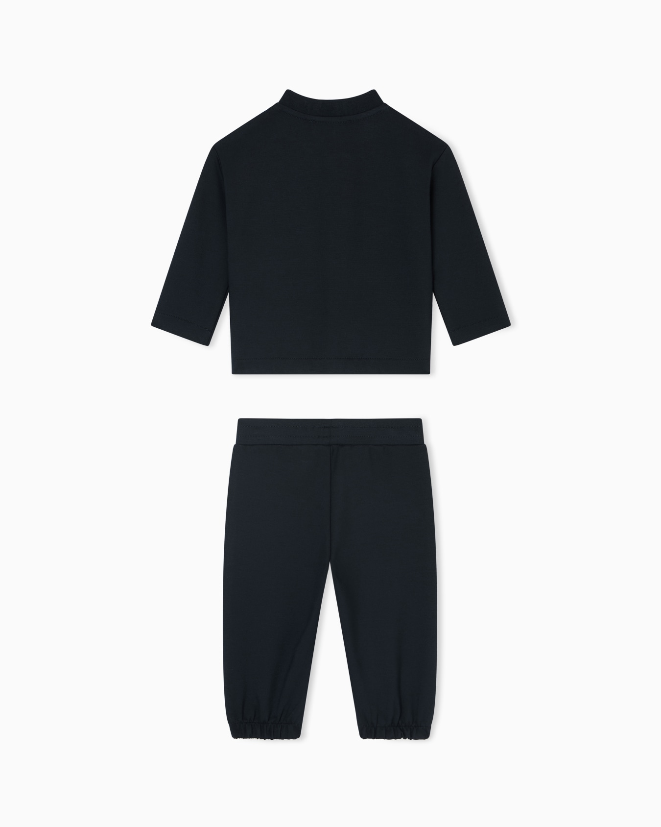 Tracksuit consisting of an interlock jersey sweatshirt and joggers with a flocked EA logo Slide 2