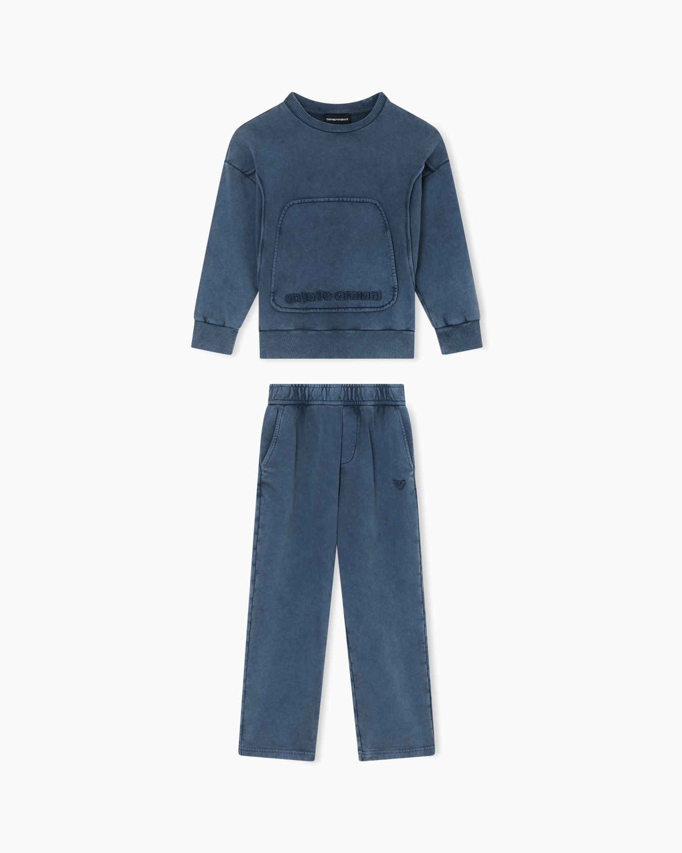 Oversized garment-dyed jersey tracksuit Slide 0