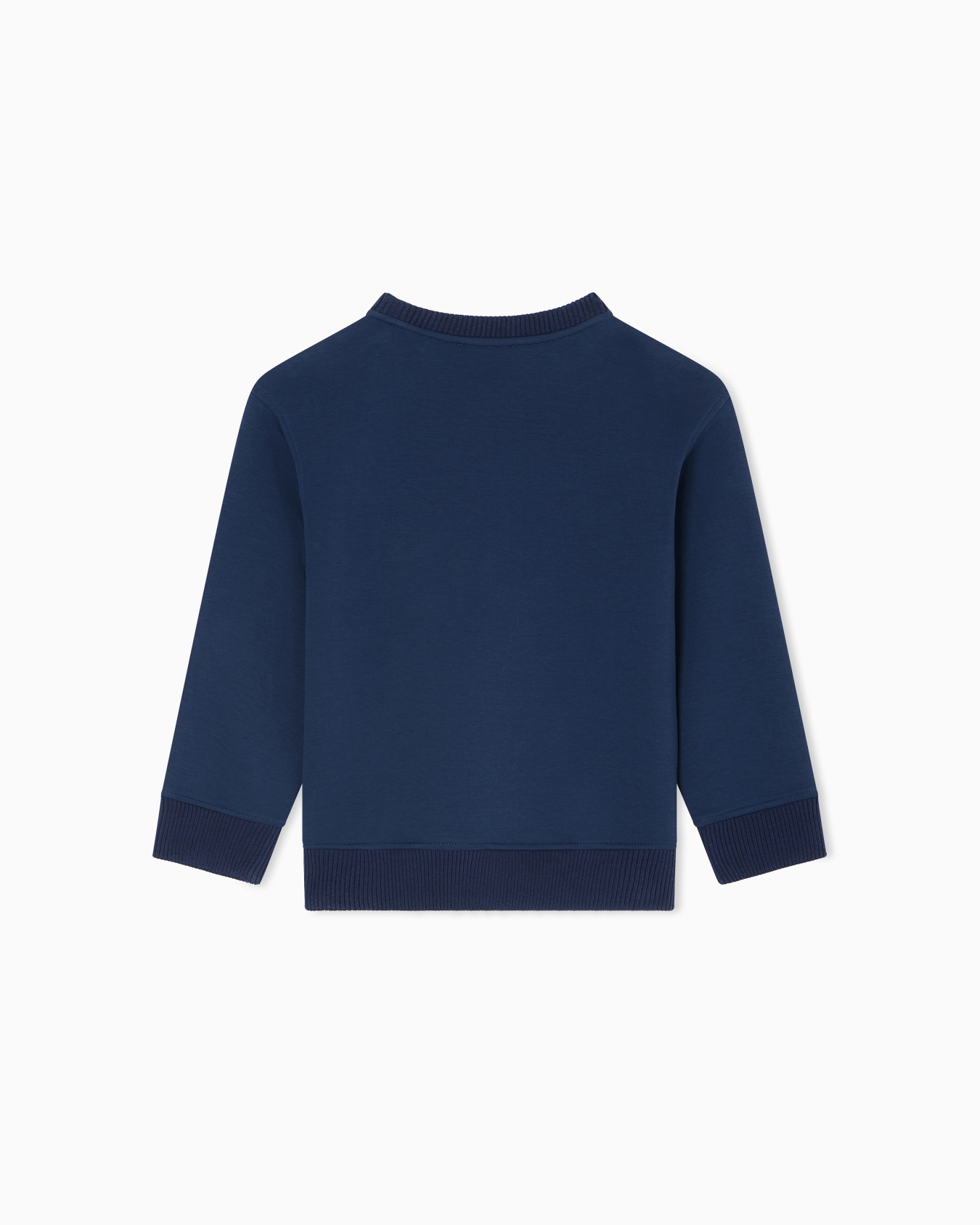 Winter clouds print double-jersey sweatshirt Slide 2