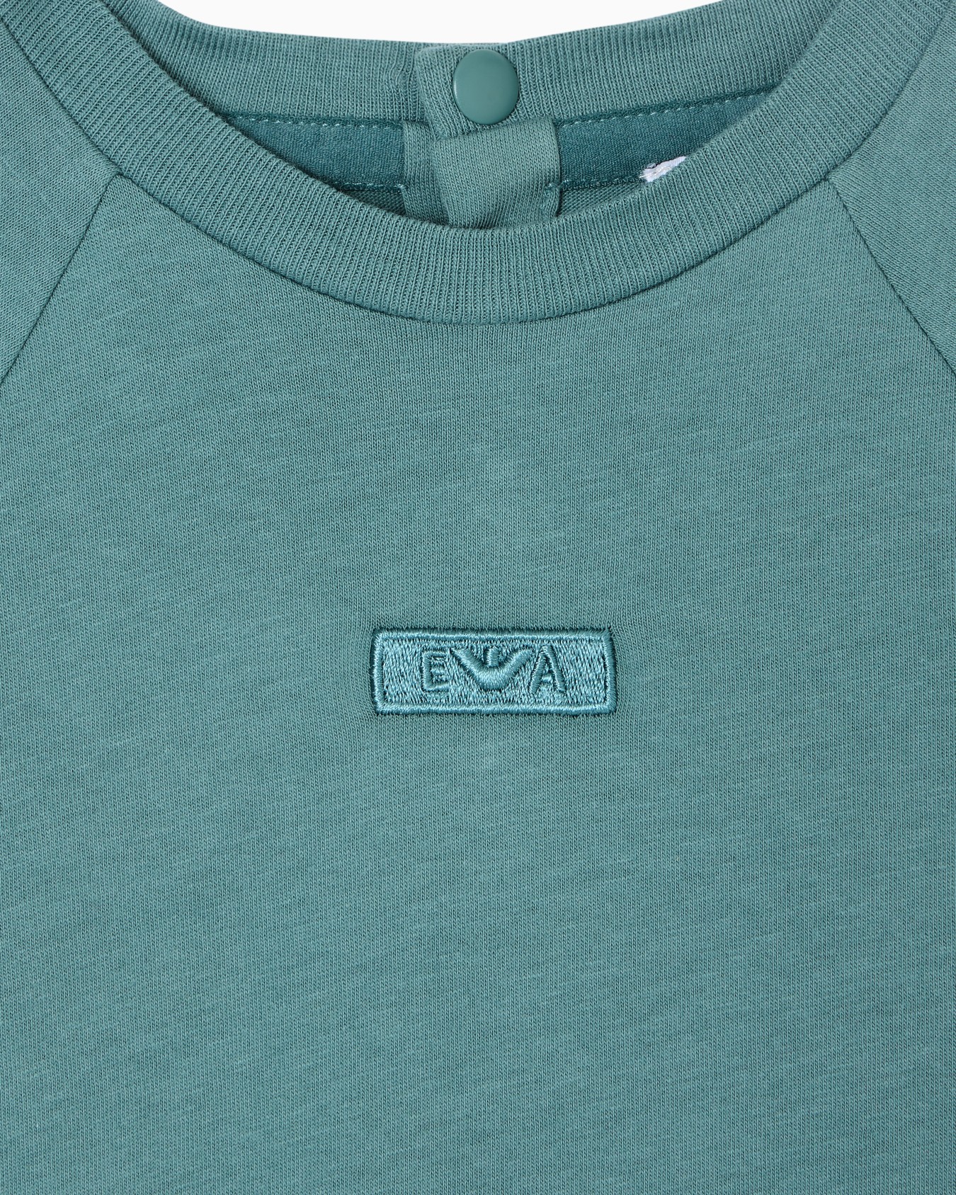 Long-sleeved jersey T-shirt with logo embroidery Slide 1
