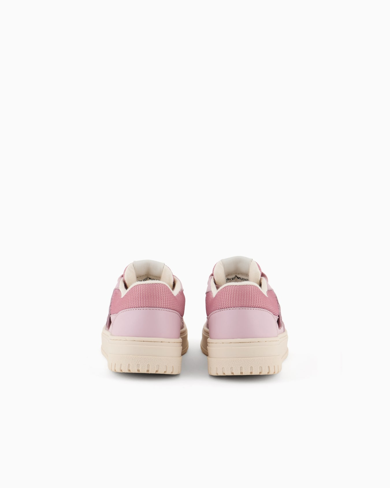 Leather sneakers with mesh details Slide 3