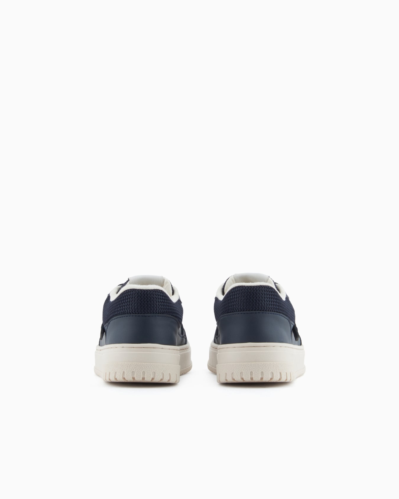 Leather sneakers with mesh details Slide 3