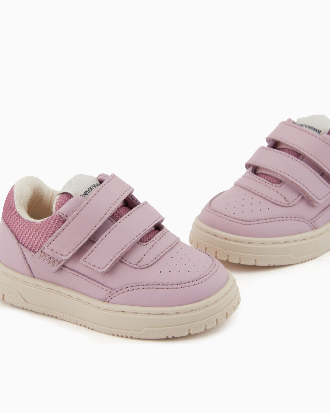 Leather sneakers with mesh details Slide 4