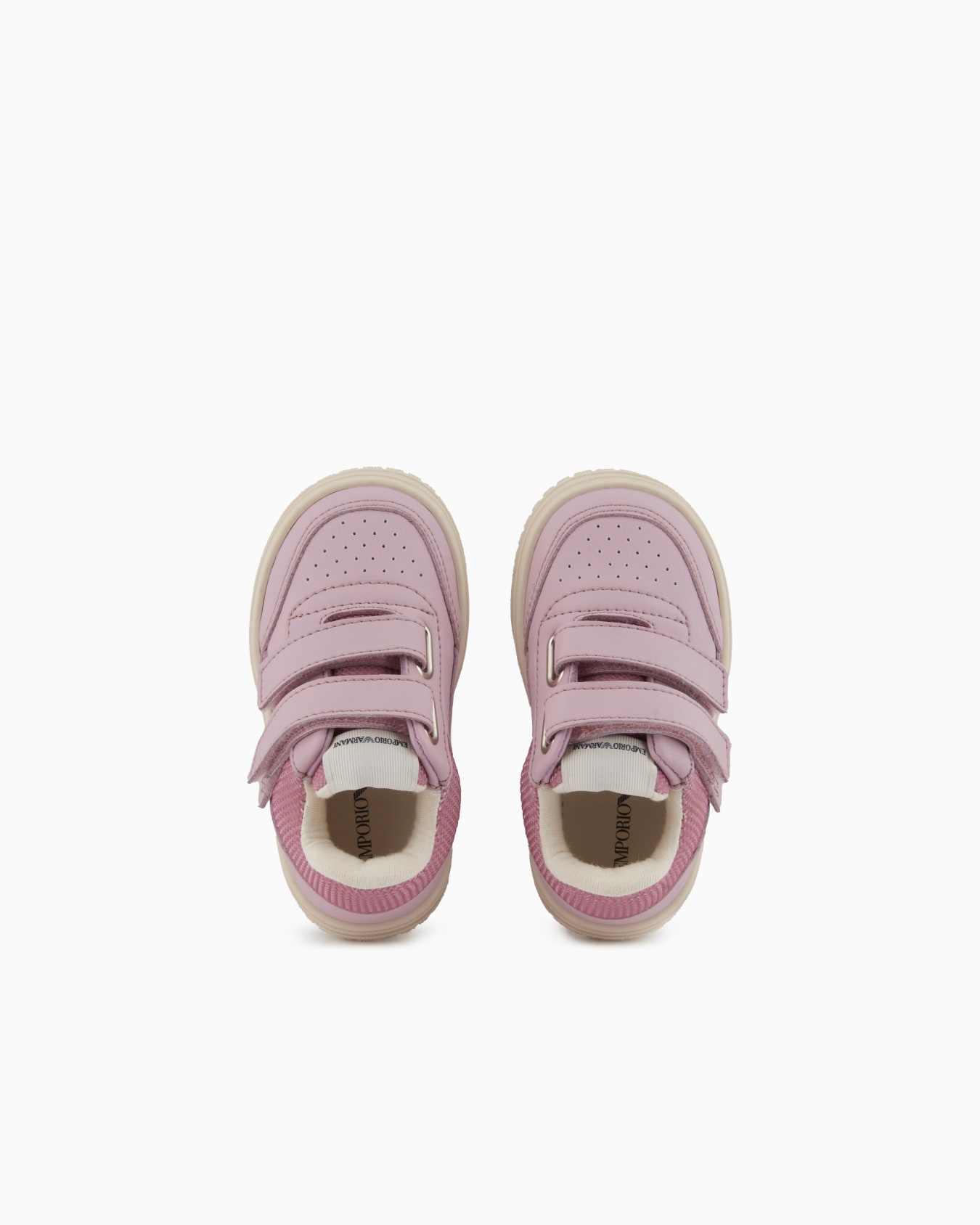 Leather sneakers with mesh details Slide 2