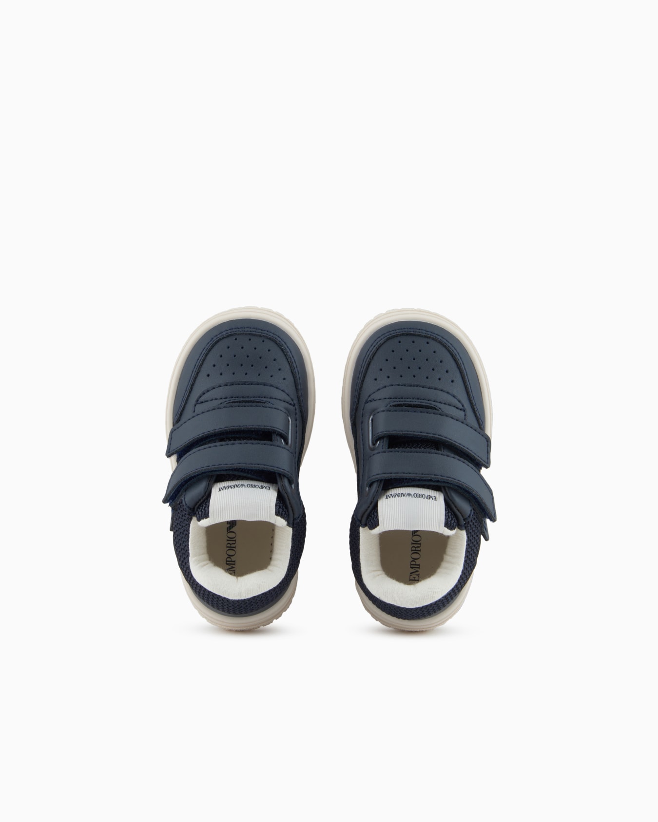 Leather sneakers with mesh details Slide 2