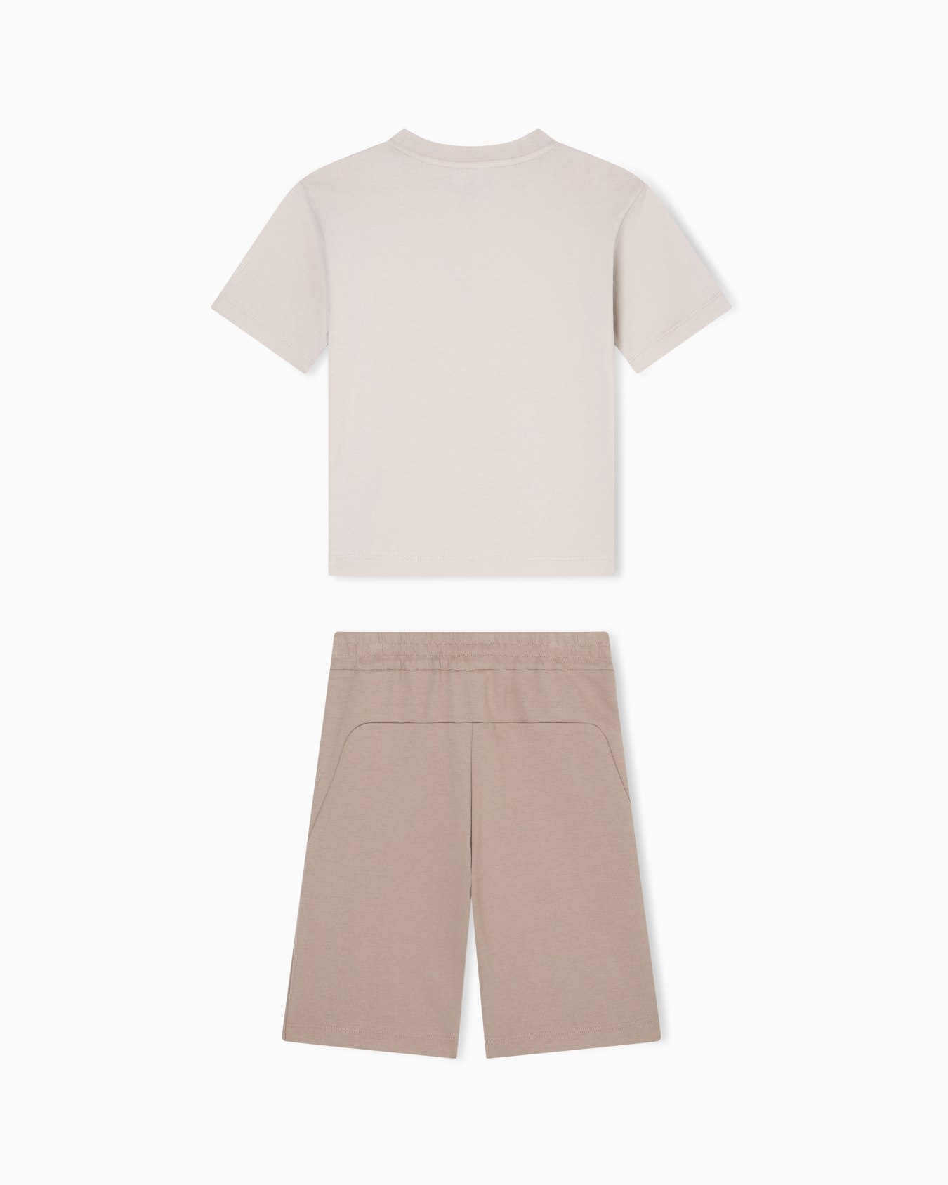 Completo T-shirt e bermuda in jersey interlock Slide 2