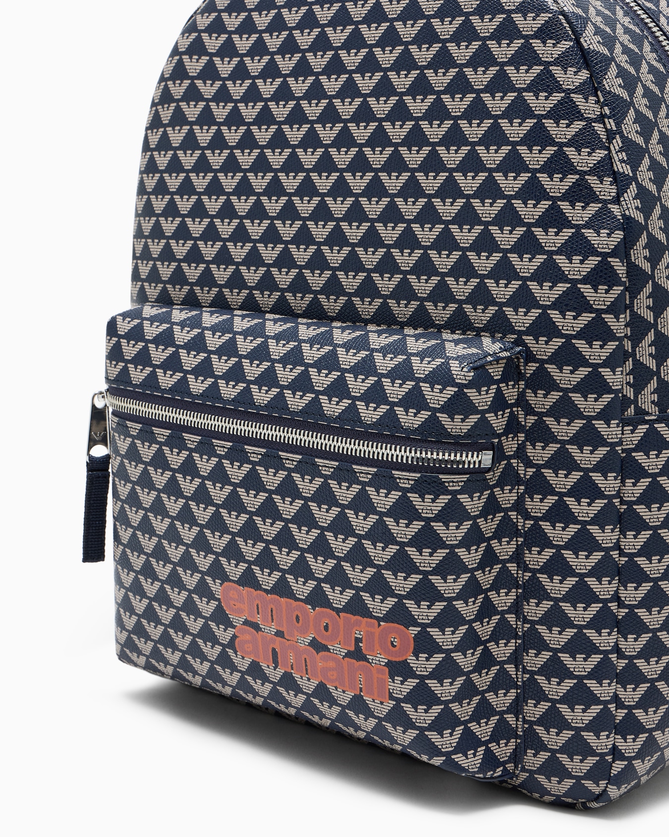 Coated fabric backpack with all-over eagle logo  Slide 4