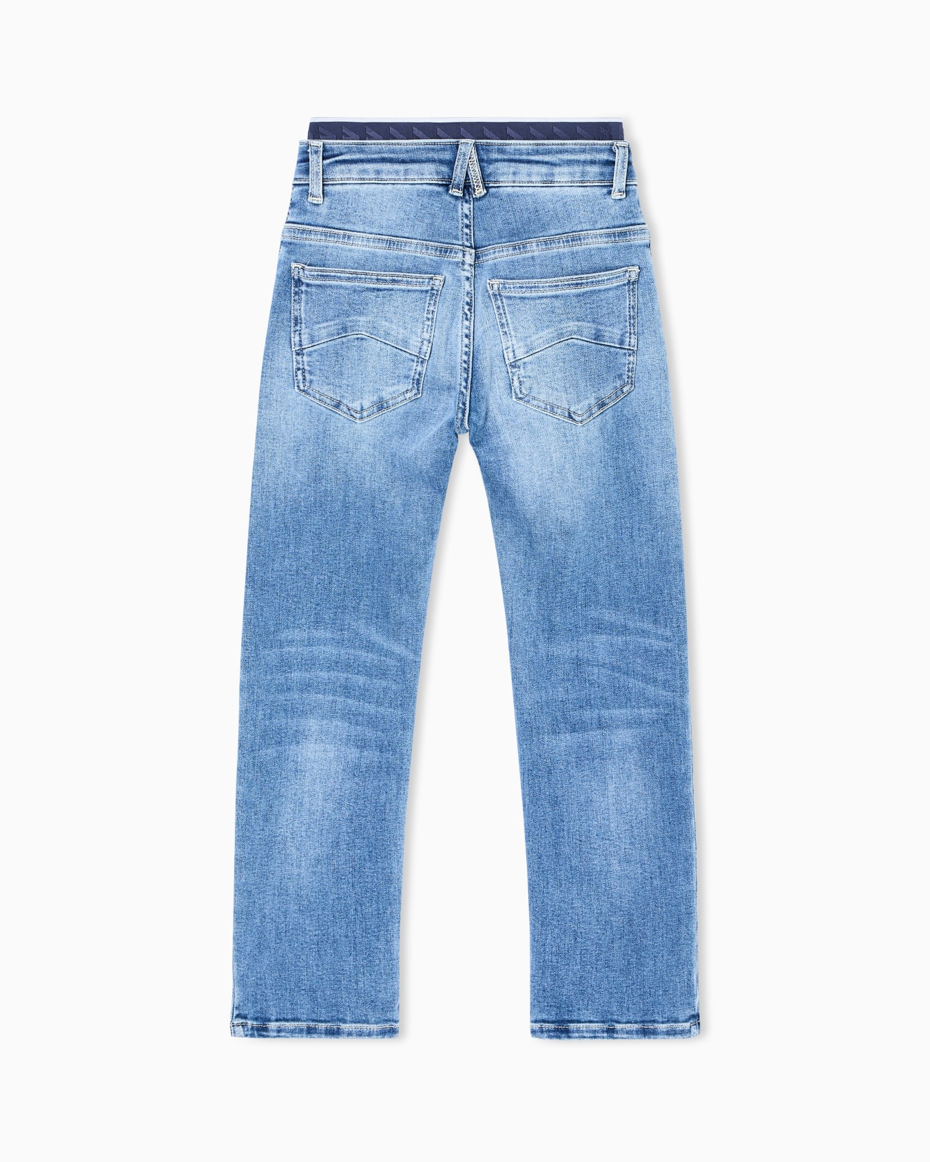 Denim jeans with an elasticated waist Slide 2